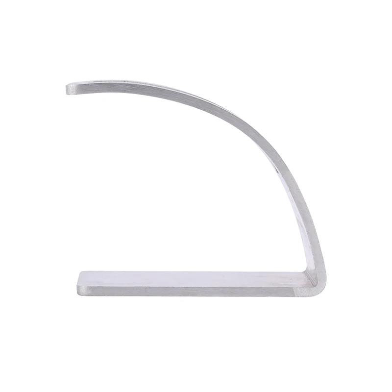 Customized Silver Anodized Brushed Aluminium Sign Holder for Table Menu Display Stand, Flyer Display