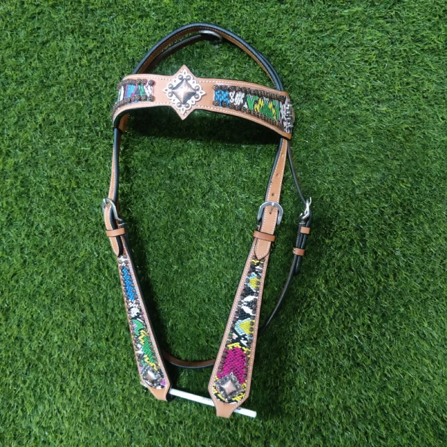 Western Headstall Premium Hand Tooled Leather Western Horse Headstall
