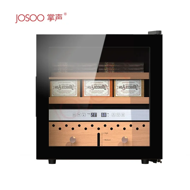Оптовая продажа индивидуальный хьюмидор Smart 500 деревянный Электрический шкаф для сигар коробка стойка из испанского