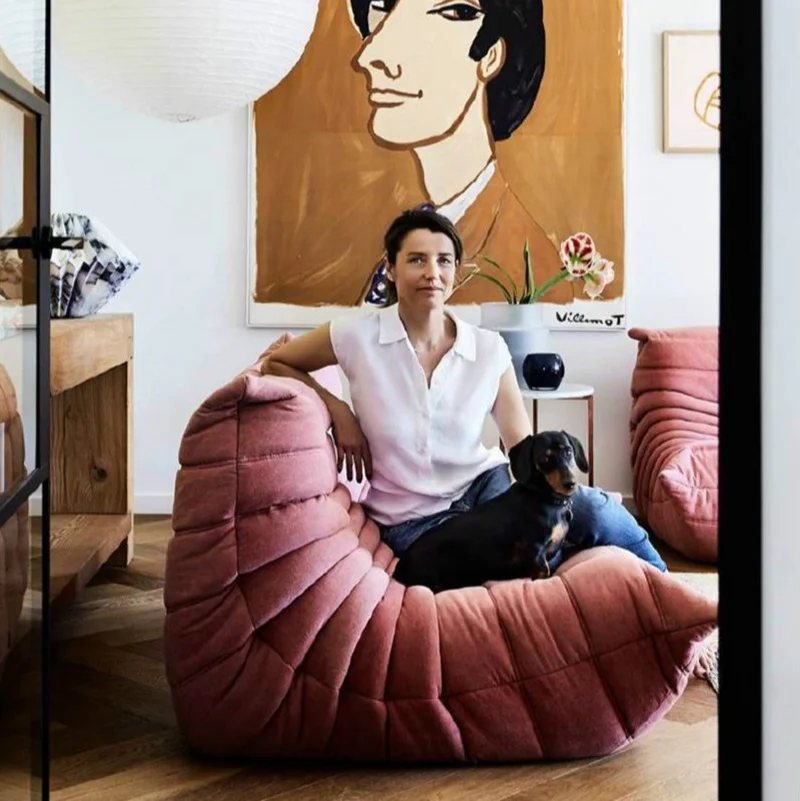 togo sofa cloud caterpillar office furniture living room couch light wedding decoration boucle sofa italian sofa chair