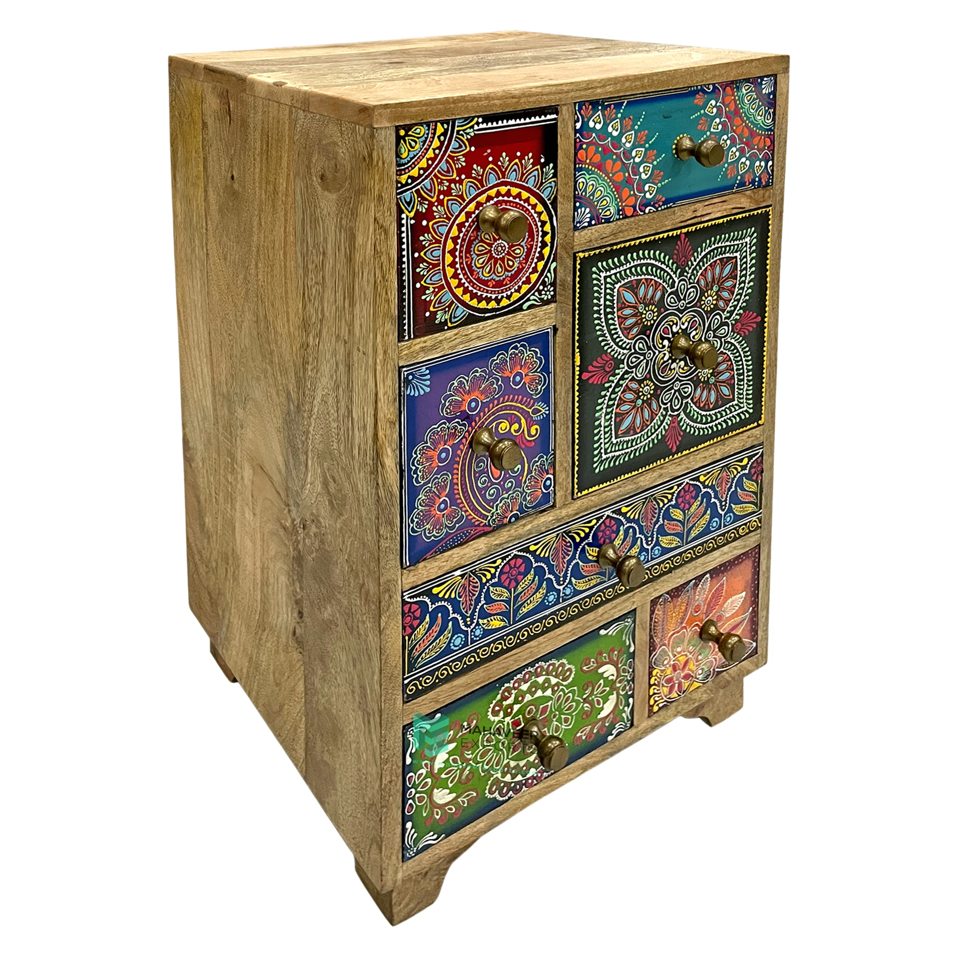 Best Selling Wooden Living Room Storage Cabinet Fine Hand Painted Seven Drawer Chest For Living Room / Bedroom Storage Furniture