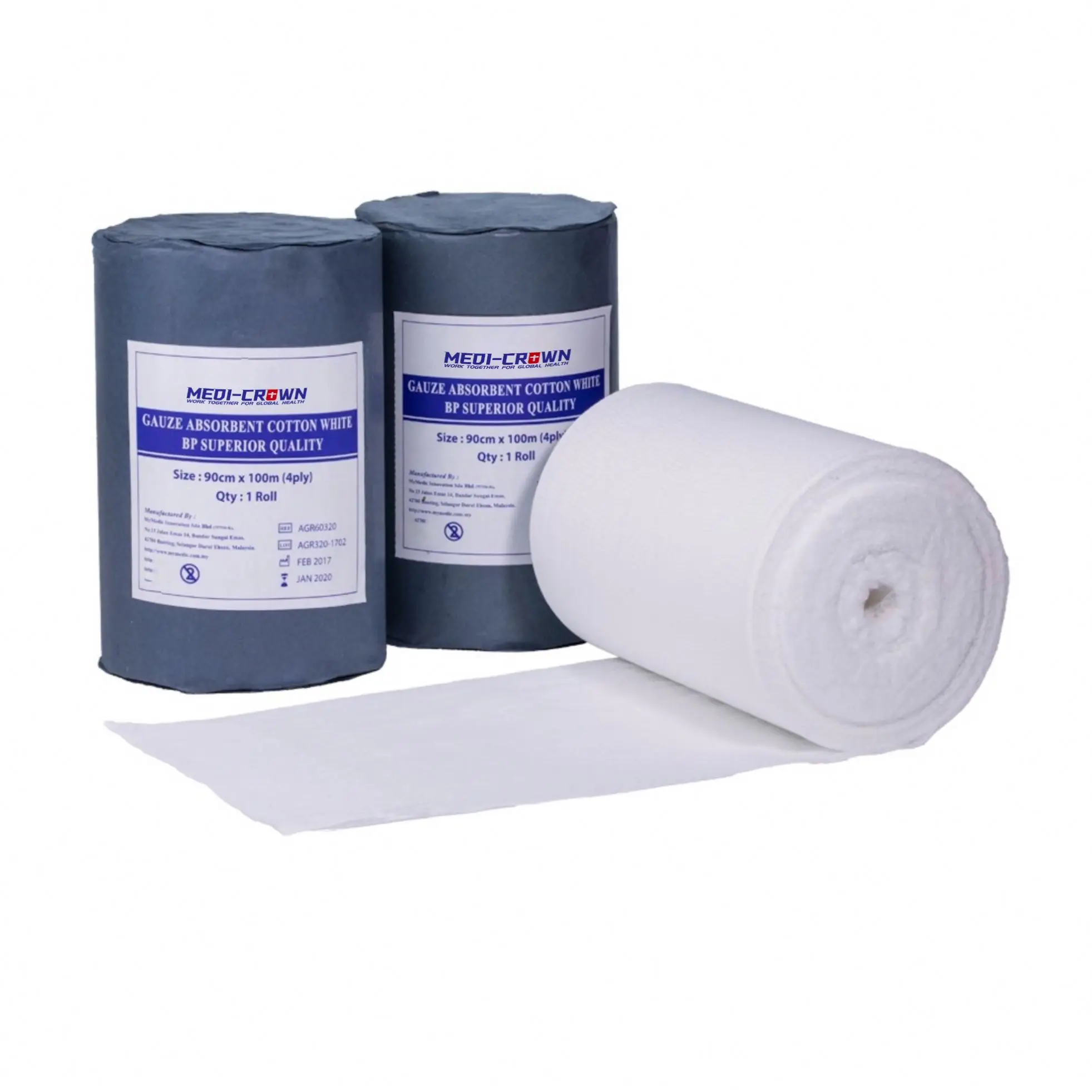 Hydrophilic Gauze Band Absorbent Medical Cotton Gauze Roll