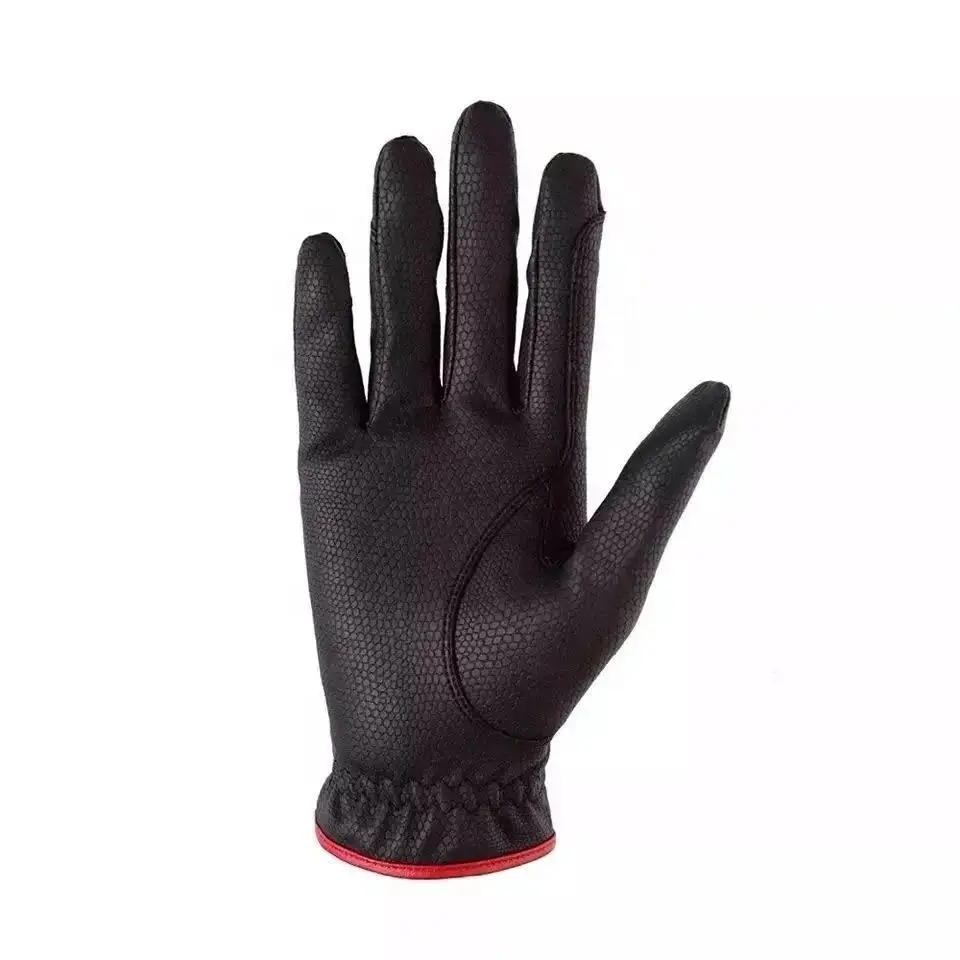 Black Golf Gloves Riding Gloves Leather Gloves