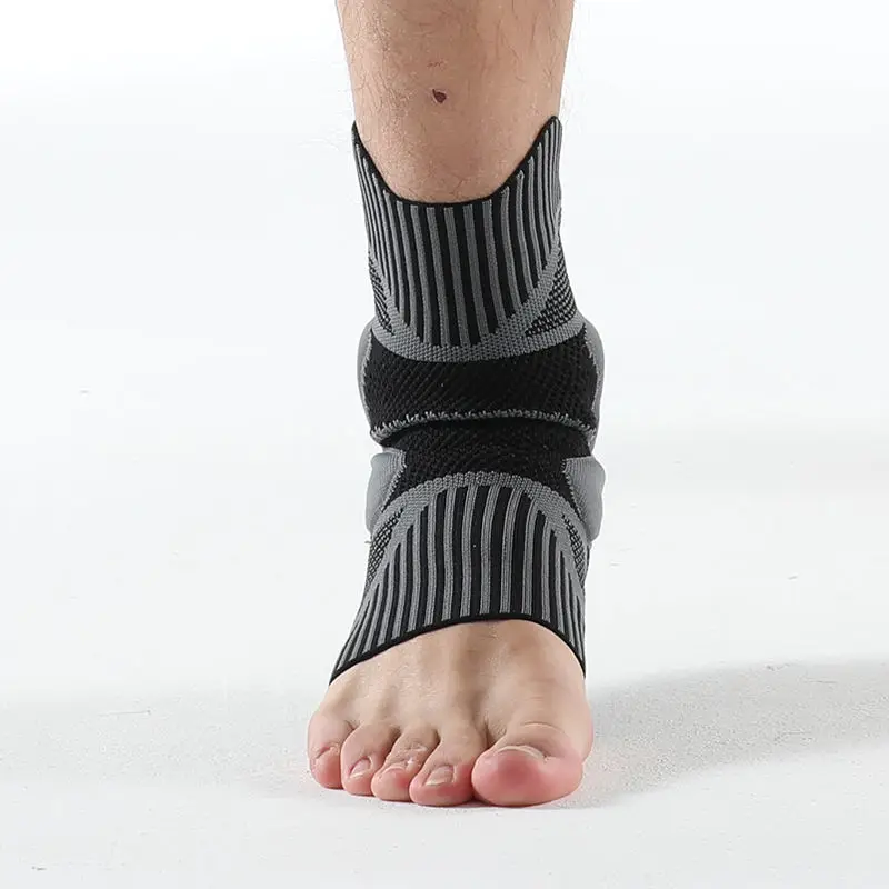 wholesale nylon knitted fiber fit compression copper Ankle brace sleeve