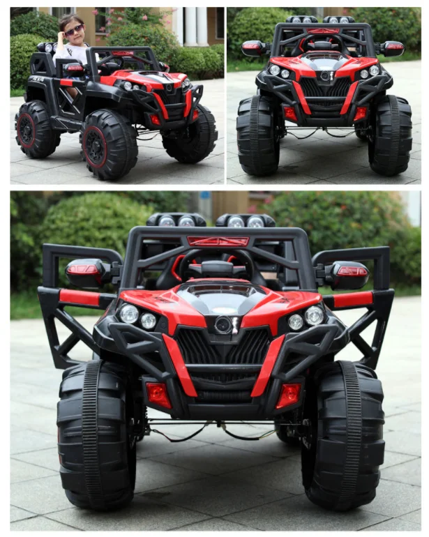 Cheap kids ride on beach buggy/electric ride on car 4 wheels motors car/gift car kids slide car with music lights electric car