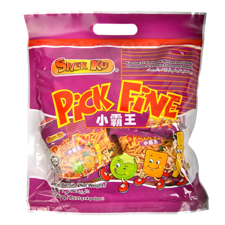Hot Sale Snek Ku Flavoured Assorted Snacks (Tam-Tam / Mi-Mi / Ken-Ken / Pick Fine) Prawn Chicken Snacks Individual Pack