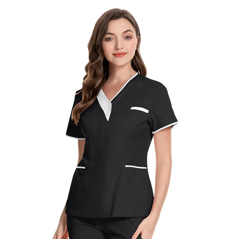 Joint Color design unisex Hospital staff work sets men nurse scrubs uniforms  for women top coat