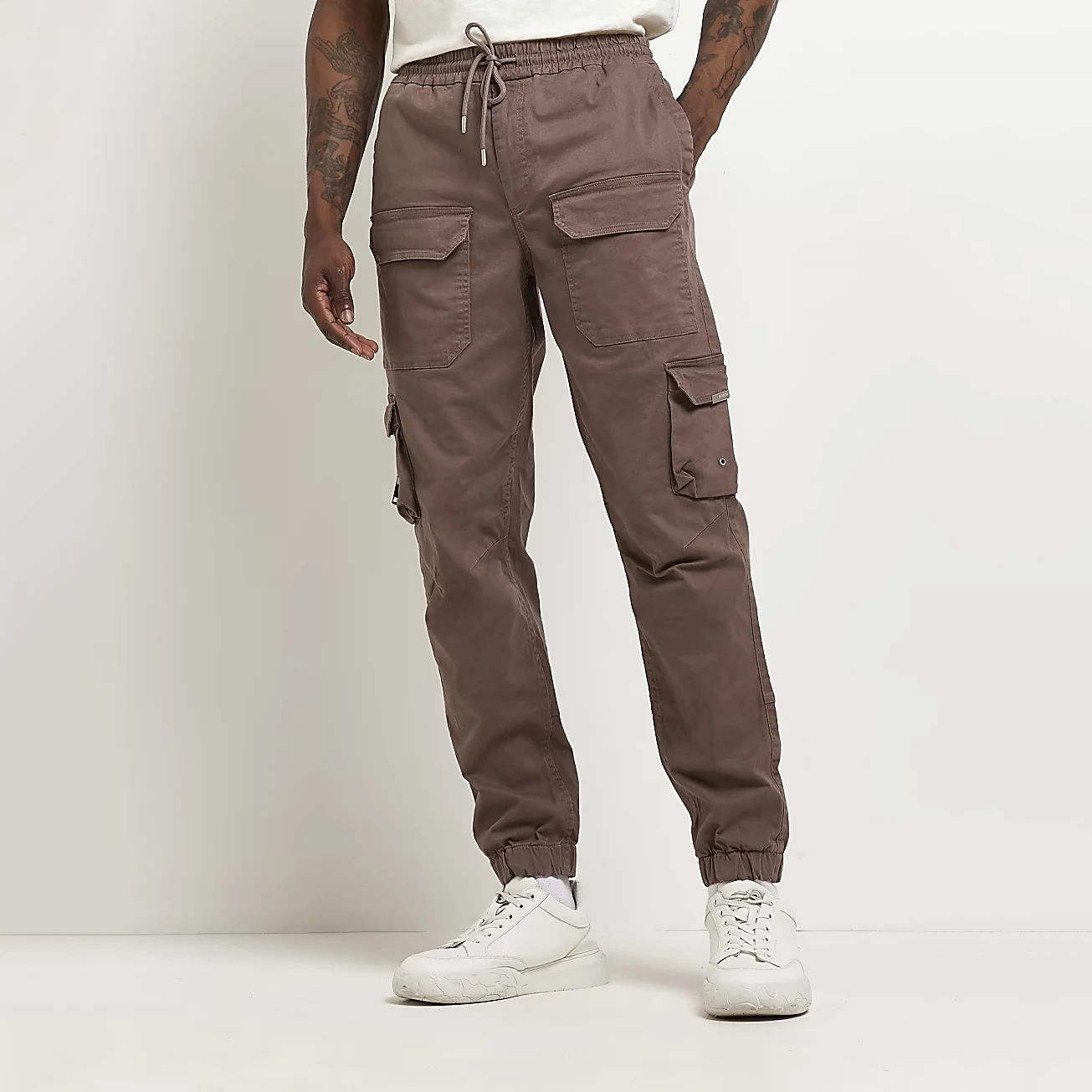 Custom Made Cargo Cotton Trousers Pants Loose Streetwear Men Cargo Pants available in all colour