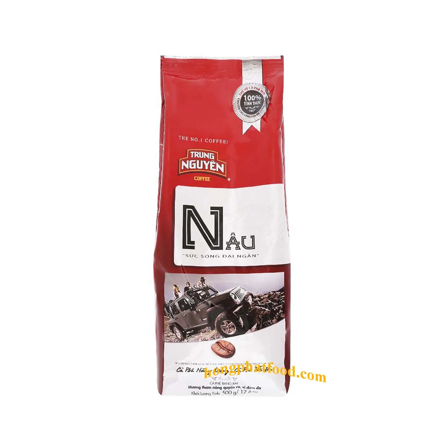 Best Flavored Raw Coffee Beans Trung Nguyenn Vitality Coffee (Brown) bag 500gr Vietnamese traditional roasted and ground coffee