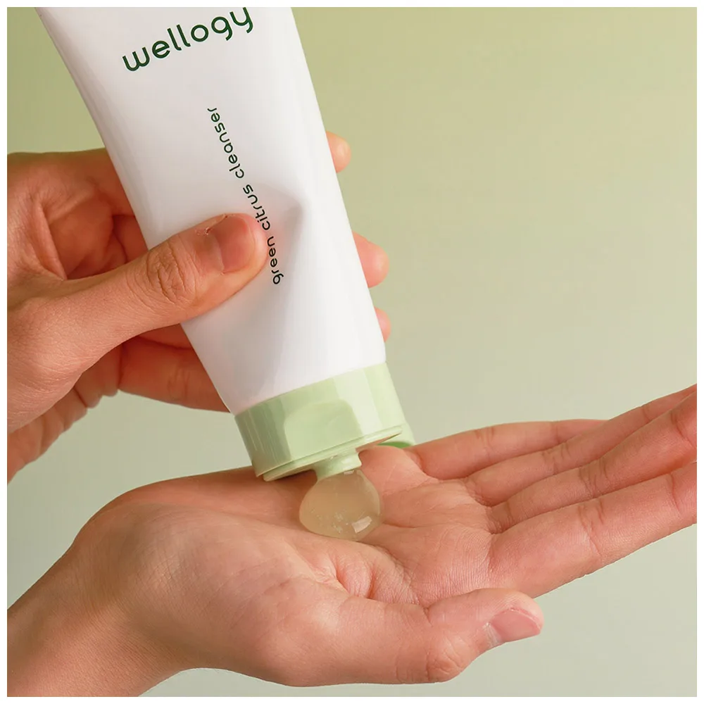 Korean Cosmetics WELLOGY GREEN CITRUS CLEANSER Removing Sebum Moisturizing and Brightening Gel Type