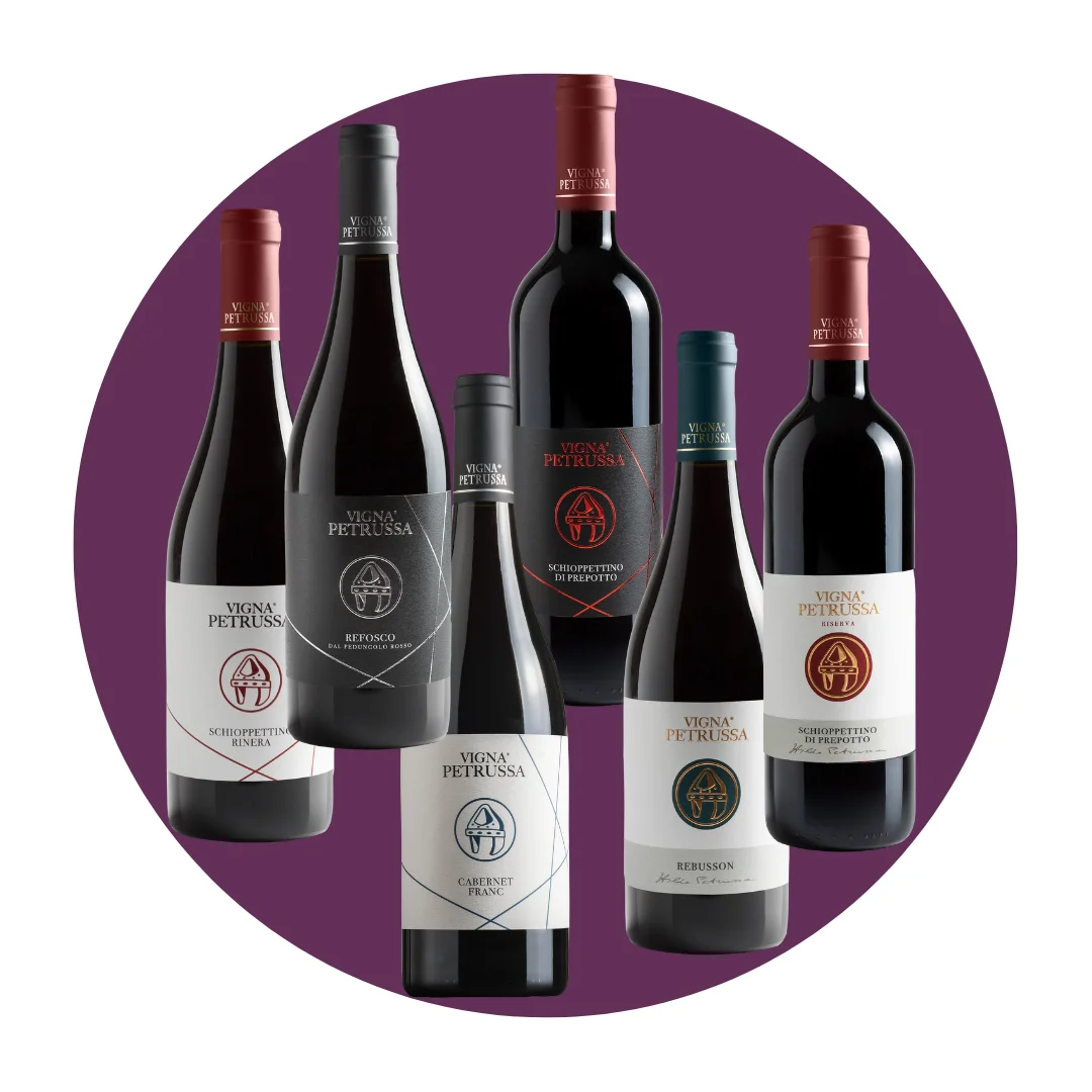 Top seller Italian Wine Vigna Petrussa SCHIOPPETTINO PREPOTTO REFOSCO SCHIOPPETTINO CABERNET FRANC RISERVA REBUSSON for horeca