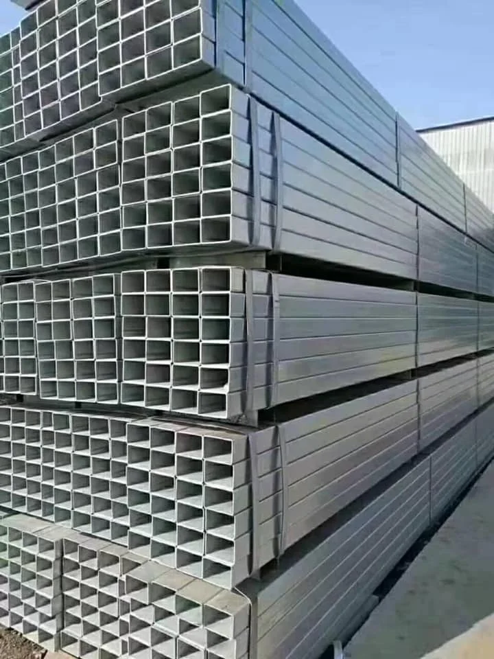 China Manufacture steel round tube galvanized 50*50 galvanized steel s275jr square tubing