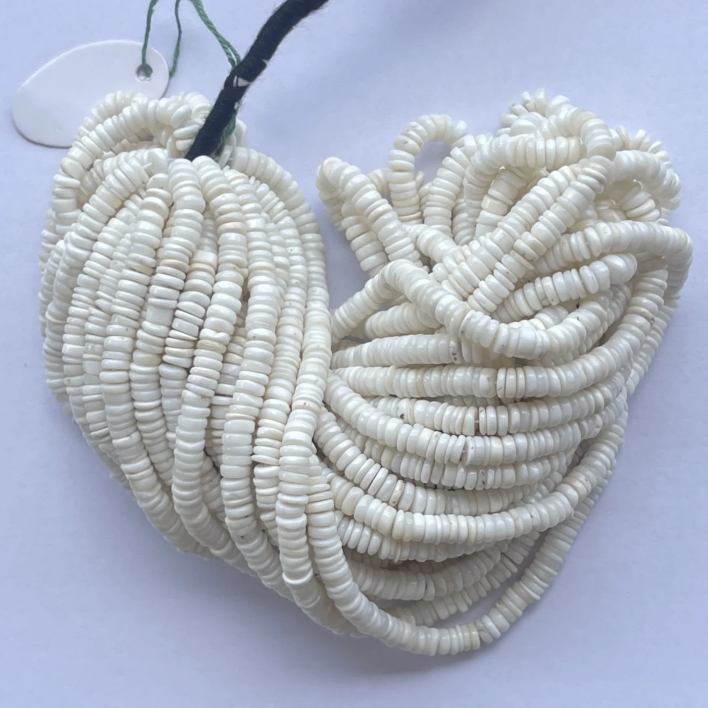 4mm 6mm Natural White Coral Stone Smooth Heishi Tyre Gemstone Beads Strands Wholesale Semi Precious for Jewelry Making Online