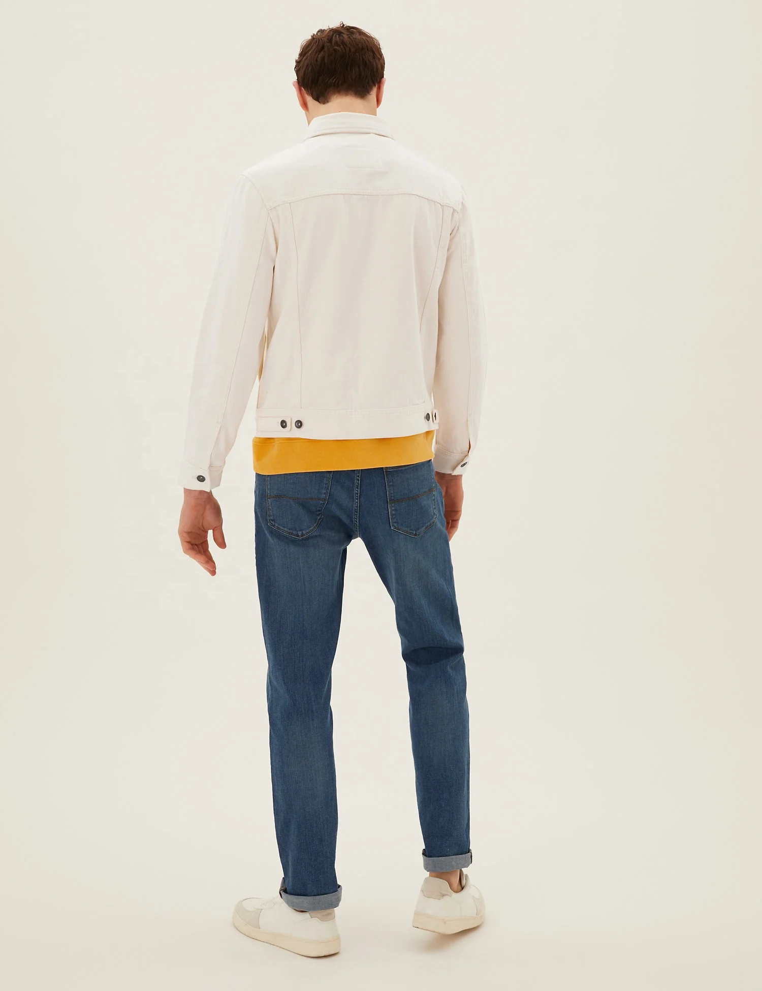 Custom Logo Stylish Design Sports Blue Streetwear Patch Mens Jean Denim Jackets for Men