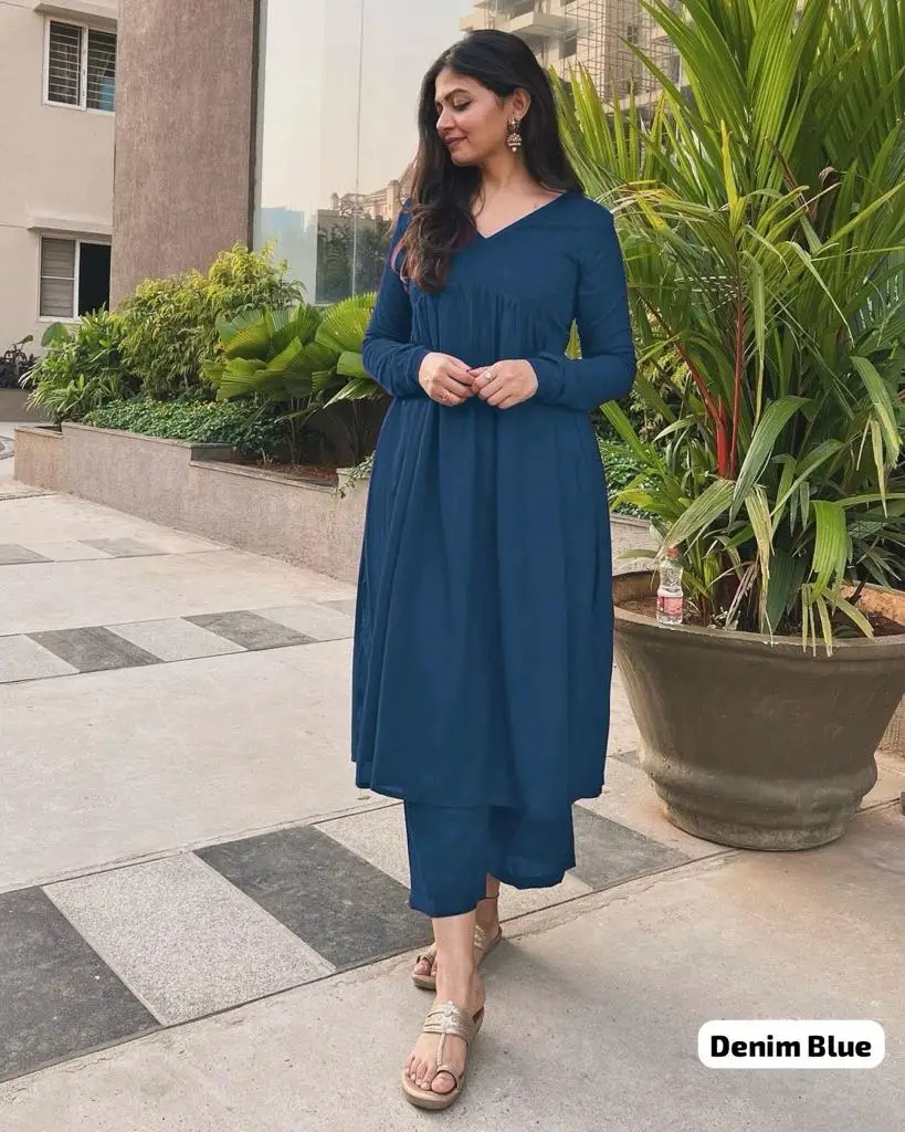 Индийская и Пакистанская Одежда Kurtis для повседневной носки использование чистого вискозы Женская Куртис с брюки традиционная одежда женщин