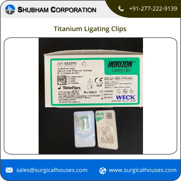 Factory Direct Sale Top Quality Sterile Laparoscopic Surgical Instruments Titanium Clips Clips Applier Ligation Clip