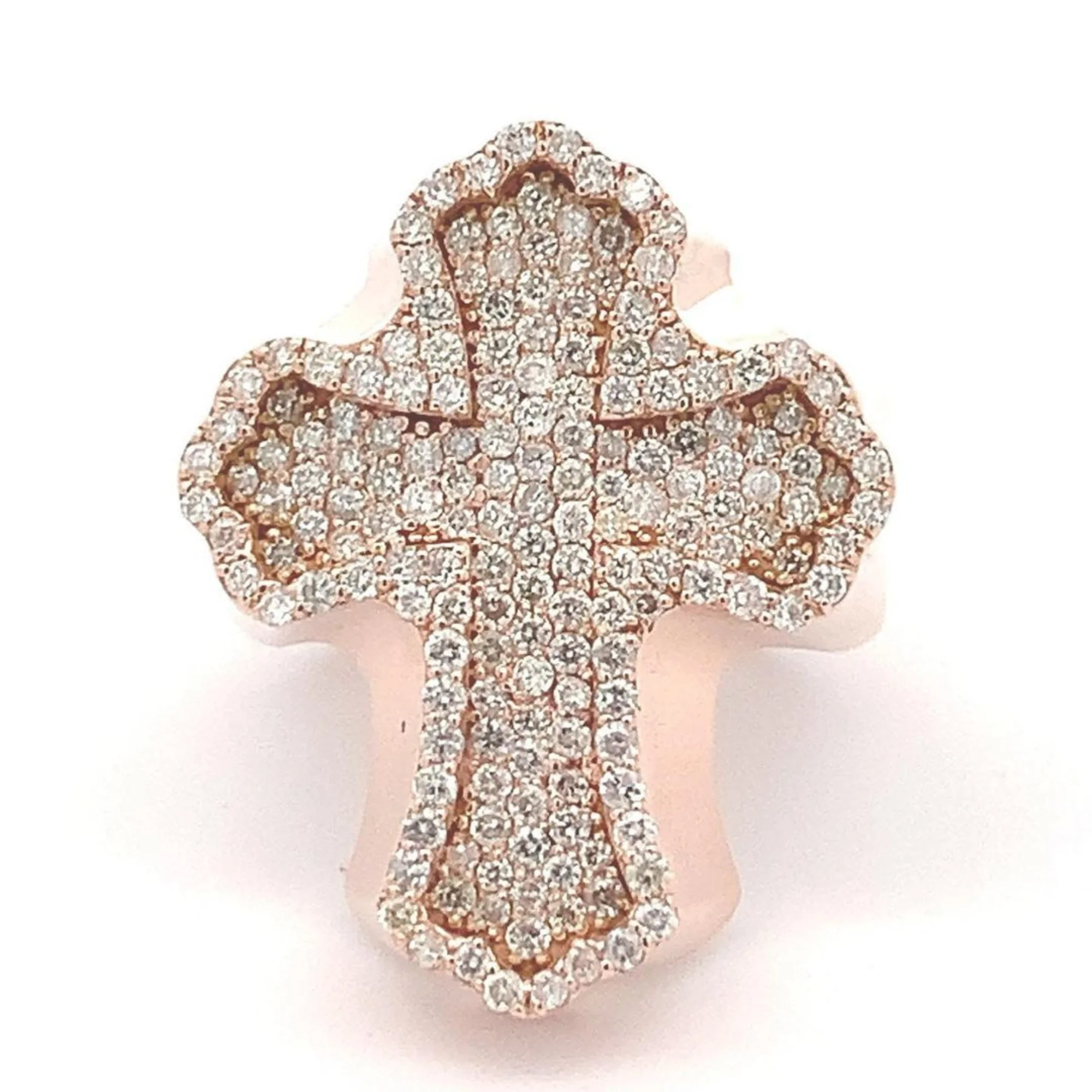 925 Серебряное Ювелирное кольцо в стиле хип-хоп форме Креста на заказ высококачественное Vvs со льдом из муассанита для мужчин