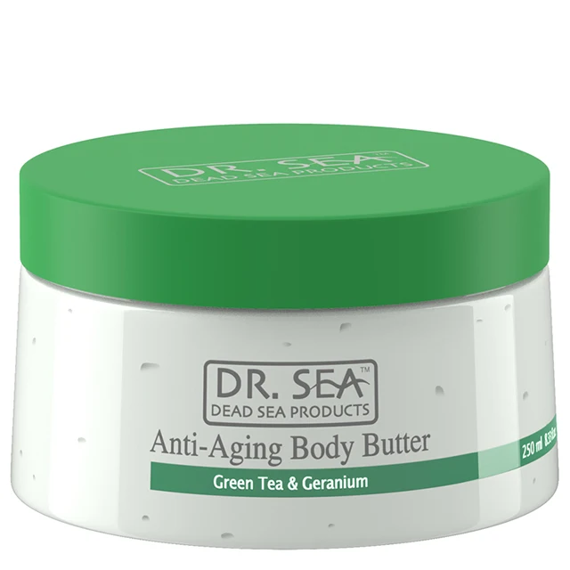 Best Wholesale Anti-aging Body Butter Green Tea & Geranium by Dr. SEA Cosmetics Dead Sea Products Israel Certified Free Samples