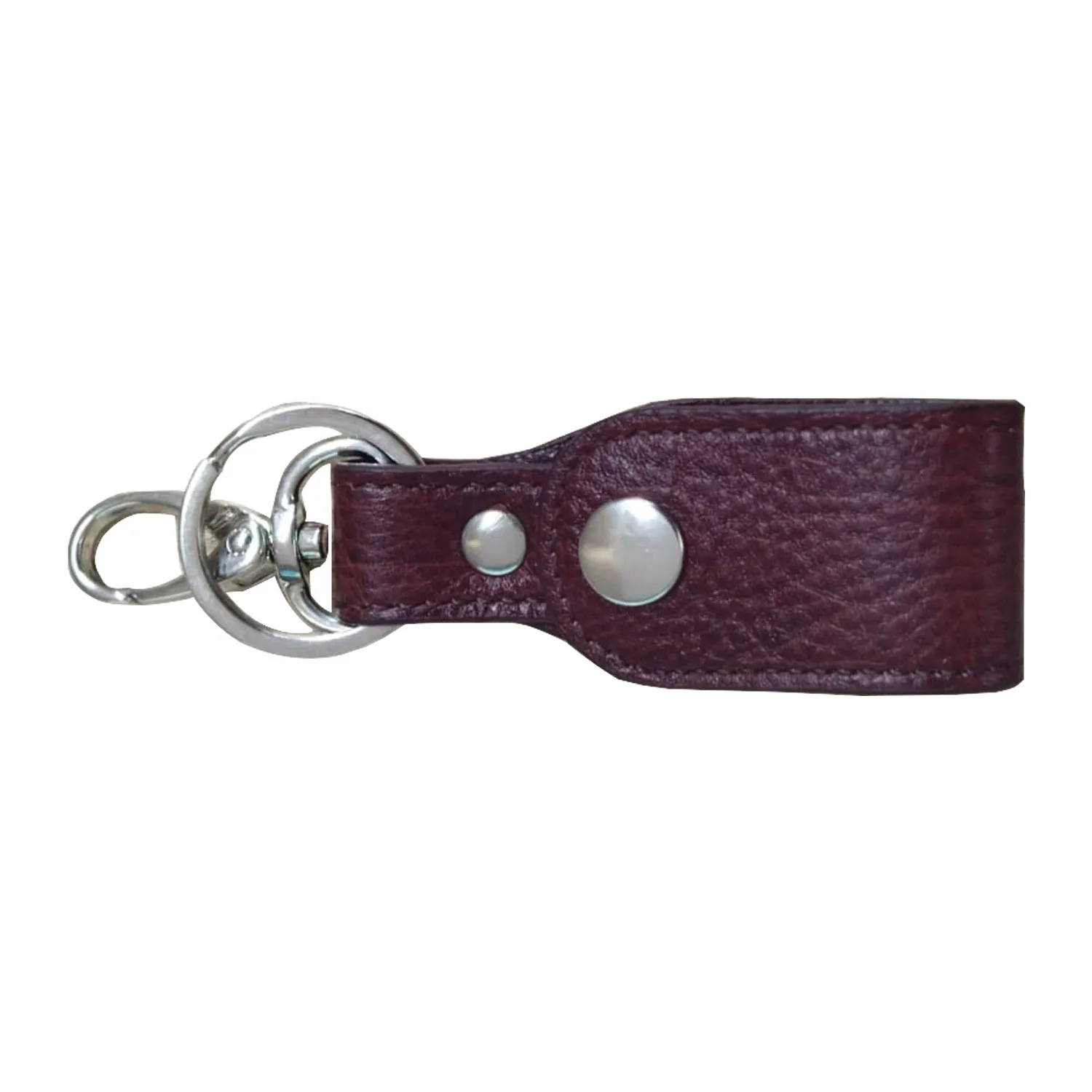 Brown Genuine Leather Keychain Wholesale Promotional Personalized Design Gifts Available at Best Price