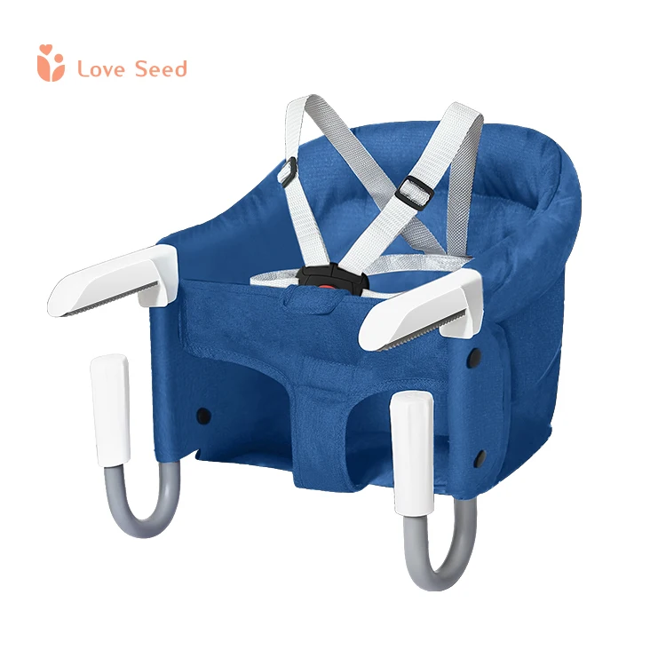 Wholesale FoldableBaby Feeding Table Clamp Baby Chair Detachable Portable Baby Highchair Foldable Hook On Chair With dinner tray