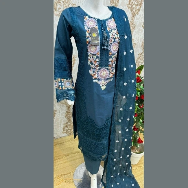 2024 Ssumaira Collection Pakistani Brand Dresses MARIA B Luxury Festive Lawn Latest Collection 03 Piece Unstitched Ladies Suits