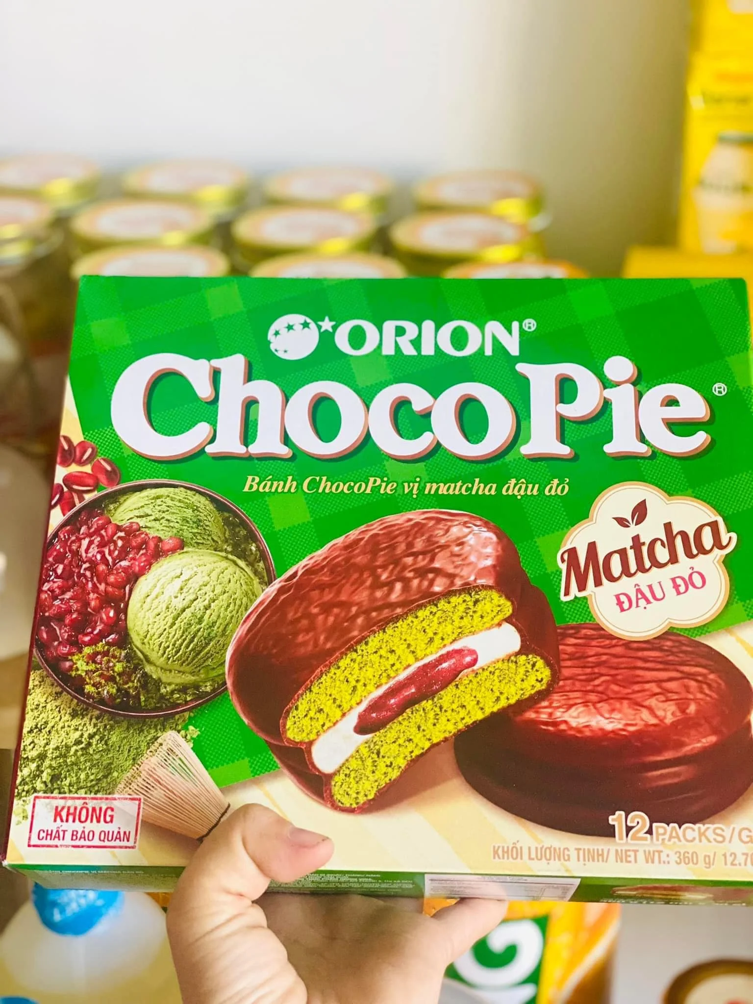 Vietnam High-Quality  Choco pie matcha red bean 360g / Wholesale  The Best Chocolate Pie