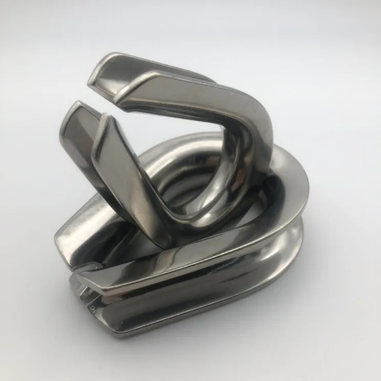 Factory G414 Wire Rope Thimble AISI304/316 Stainless Steel Thimble for Rope 1/8~3/2