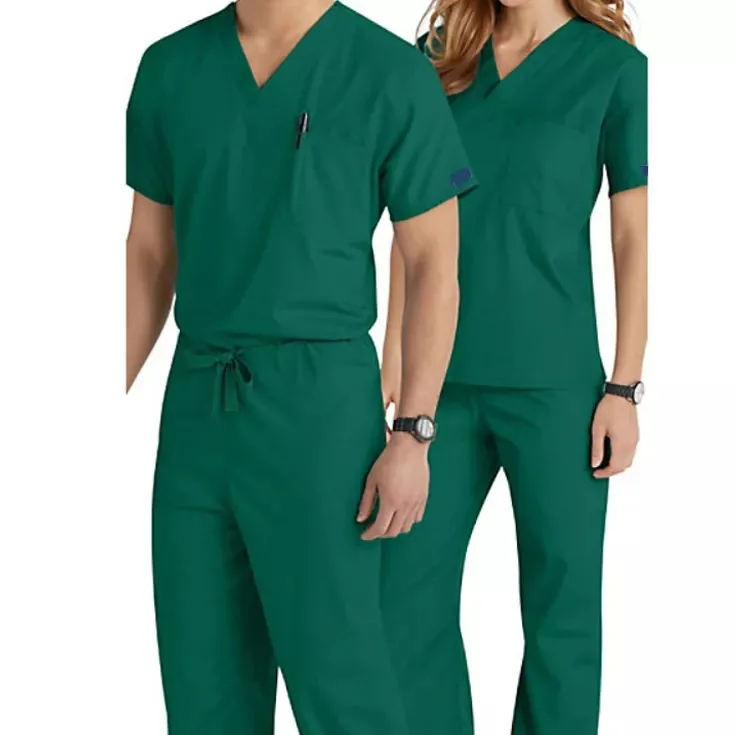 Customize Medical Nursing Jogger Scrubs Hospital Nursing Uniform Woman Top Scrub Suit