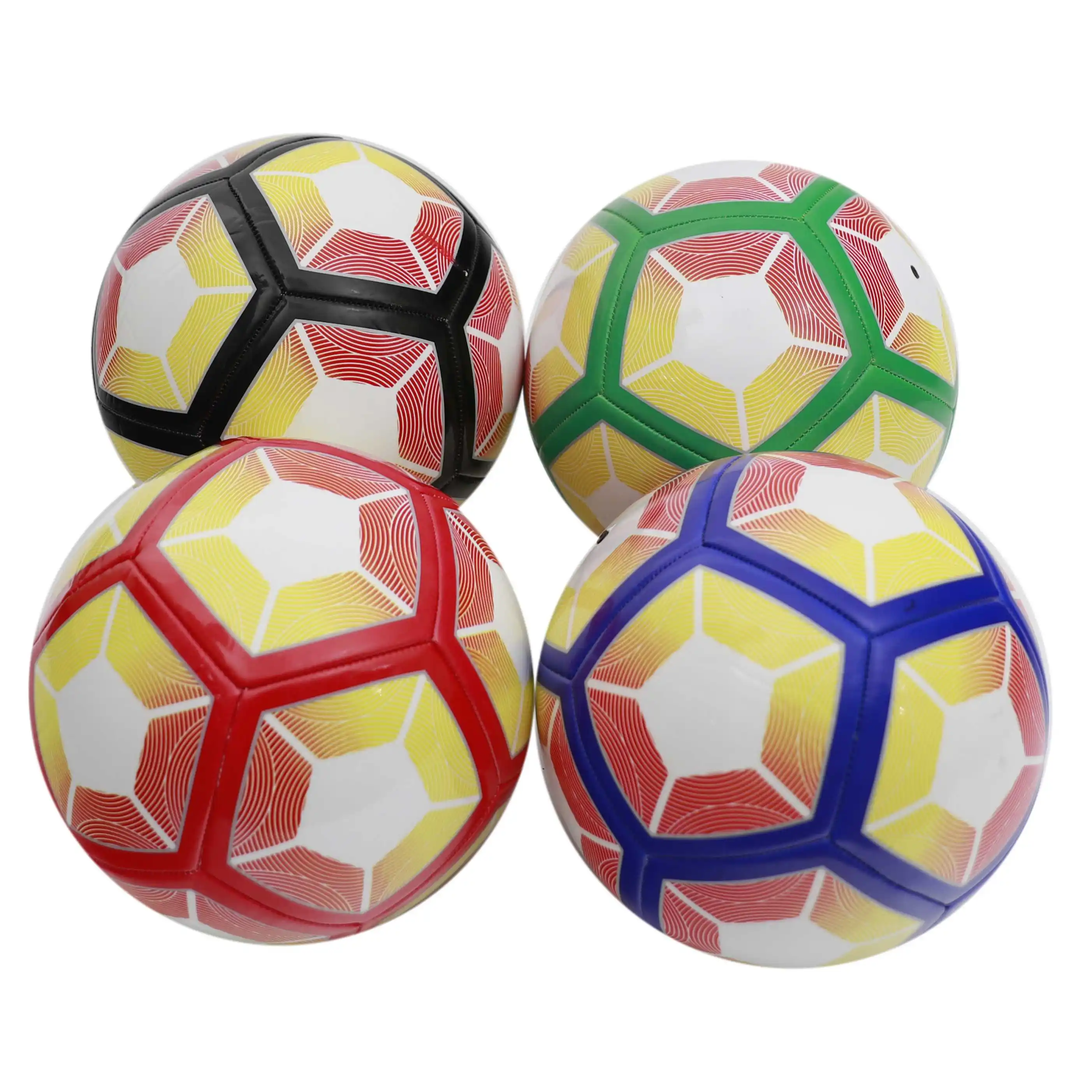 Custom Design wholesale star printed pu tpu leather low bounce soccer ball futsal balls football size 4
