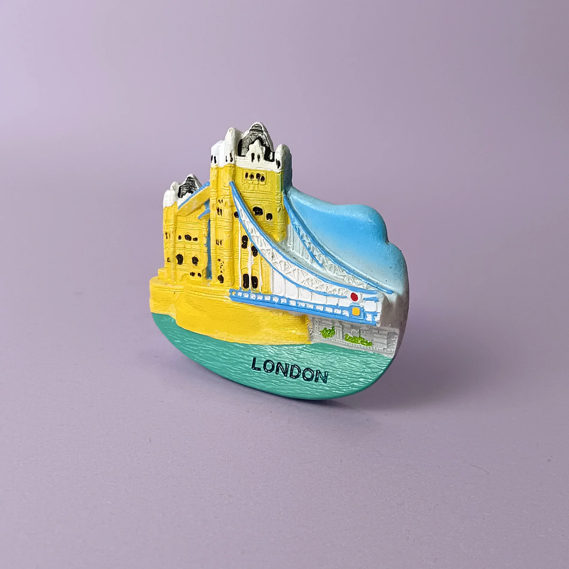 Customized Logo Buckingham Tower Bridge London Big Ben Crafts Resin Refrigerator Magnet for Kitchen Decoration