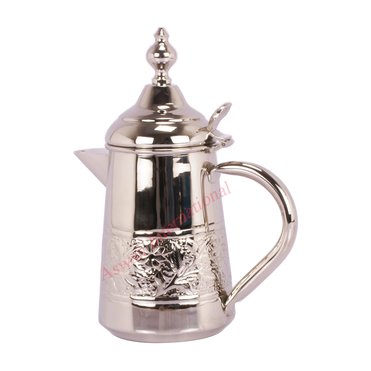 Dallah Hammered Brass Arabic Coffee Pot Gold Color Arabic Tea and Coffee Sets With Customized Logo and Packaging Kitchen Item