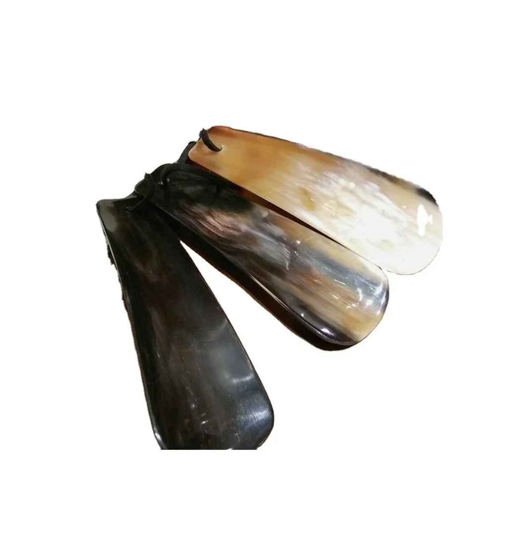 Luxury Buffalo Horn Shoe Horn for Comfortable Use with Smooth Handle  Full Customized Ox and Buffalo Shoe Horn for Gentlemen
