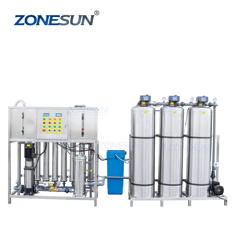ZONESUN ZS-WP2000L Commercial High Flow Reverse Osmosis Water Purification System Water Treatment Plant