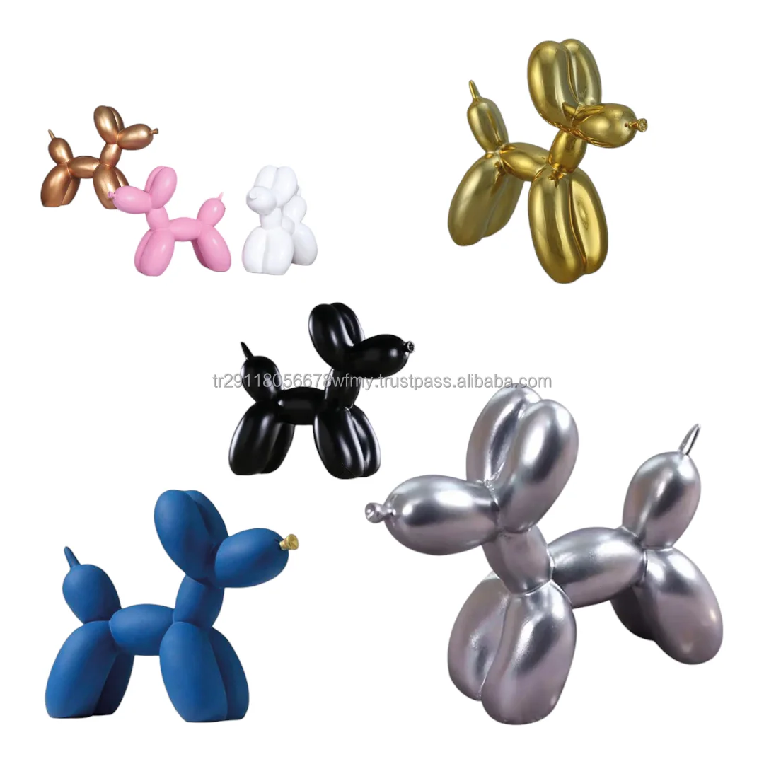 Creative Best Selling Balloon Dog Resin Statue Modern Sculpture Gift Store For Interior Design Home Office Restaurant Hotel