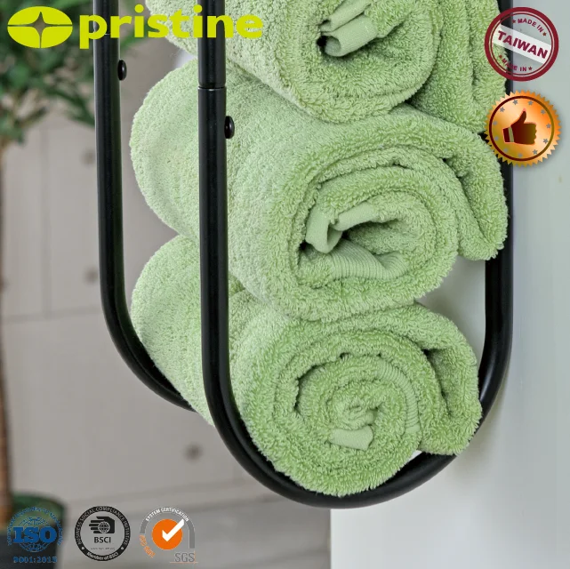 DIY MIT Wall Mounted Metal Towel Rack Arch Bathroom Shelf for Storage for Living Room Dining Hotel MDF Wood Style