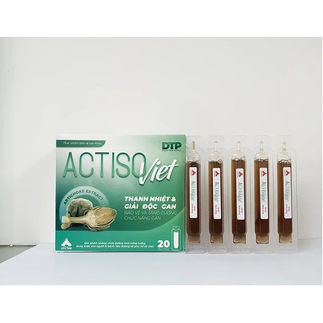 Box of 20 ampoules 10ml Artichoke extract for people Hepatitis cirrhosis fatty liver increase cholesterole in blood