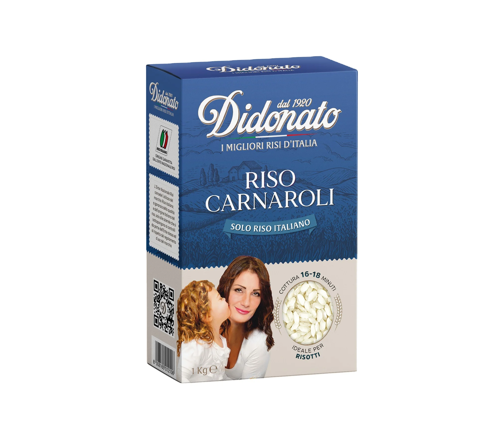 Высшее итальянское качество, вакуумная упаковка, 1 кг риса карнароли, дидонато для экспорта