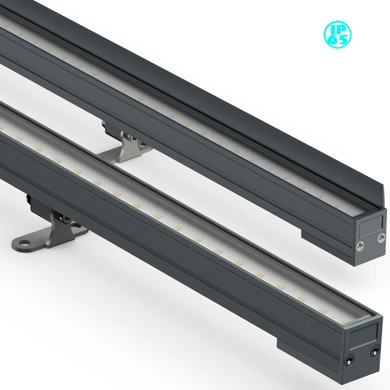 12-15W  single color & rgb dmx 512 control  DC 24 V outdoor  IP65 exterior LED linear light for building  facade Lighting