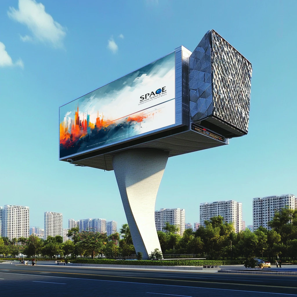 High Quality Outdoor Billboard with Lar Advertising Pillar Light Box Display