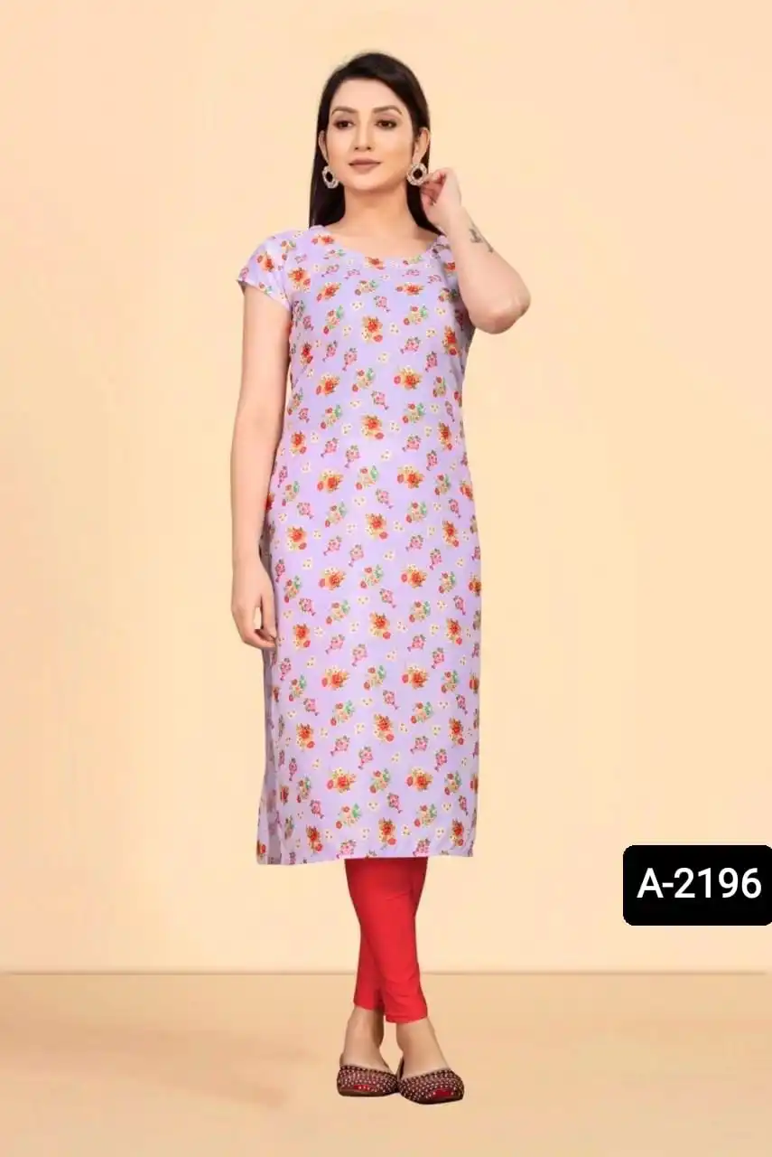 Indian Wear Beautiful Digital Printed Kurtis for Daily Wear and Casual Wear Ready Made Kurtis for Women with Plus Size Available