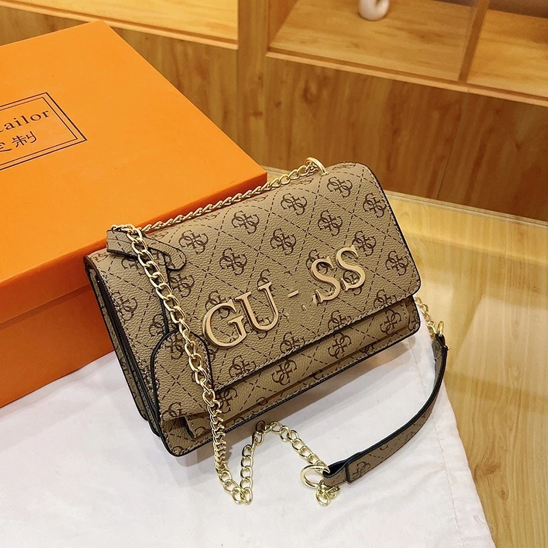 HOT Sell Luxury Woman Handbag Trendy Simple Chain Hand Bags PU Leather Ladies Designer Shoulder Bag