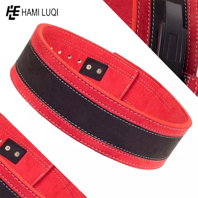 Premium Strength Custom 13mm Leather Powerlifting Lever Belt Personalized Gym Training Weightlifting Equipment
