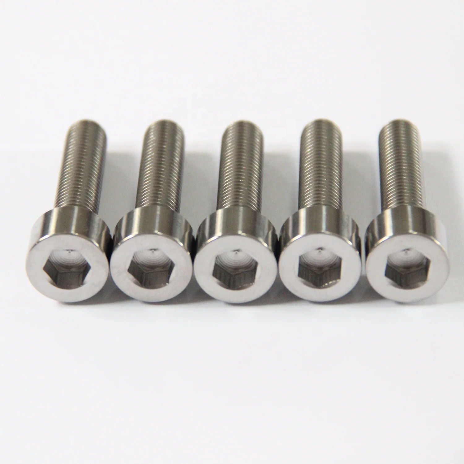 DIN912 M1.6 M2 M3 M4 M5 Titanium Alloy (TA2) Allen Screw Hex Socket Head Cap Bolt  for wood  motorcycles and bicycles