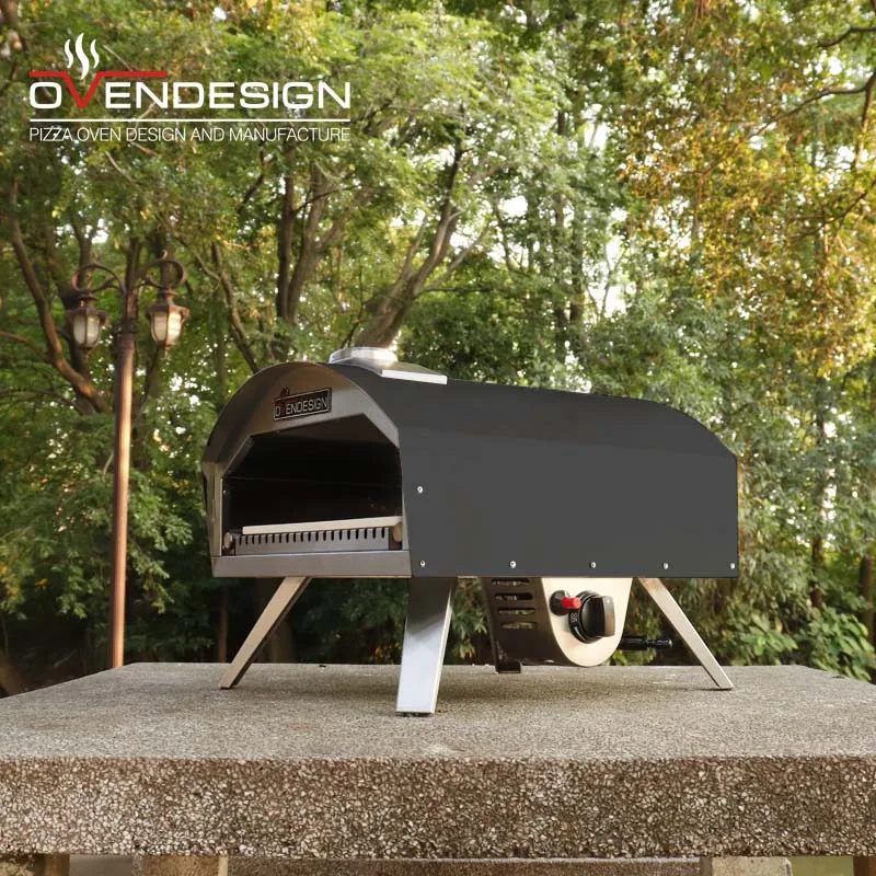 Overheat Protection portable outdoor garden kitchen stainless steel portable small Gas Pizza Oven