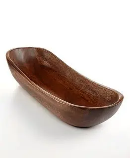 Hand Made Luxury Acacia Wooden Dough Bowl  Carved Bowl Handmade Natural Real Wood Serving  Bowl By Mehak Impex