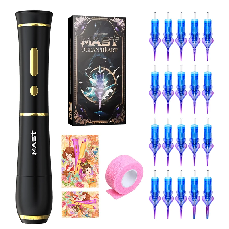 Mast P40 Pmu Machine Wireless 2.5mm Stroke Permanent Makeup Tattoo Machine Kit