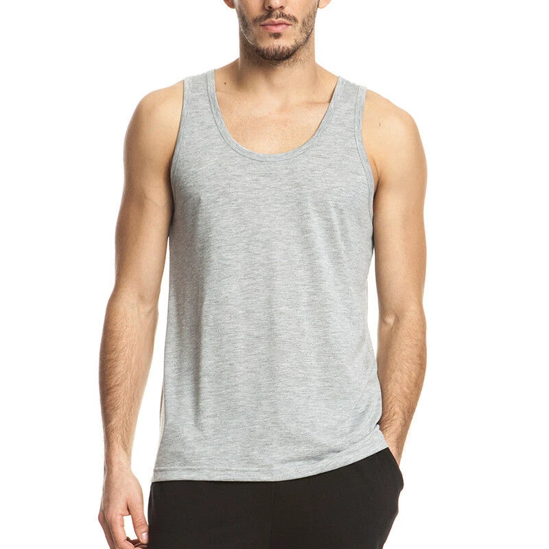 OEM Stringer Tank Top Mens Y Back Custom Pattern Polyester Men Stringer Fitness Muscle Shirt Workout Bodybuilding Stringers Men