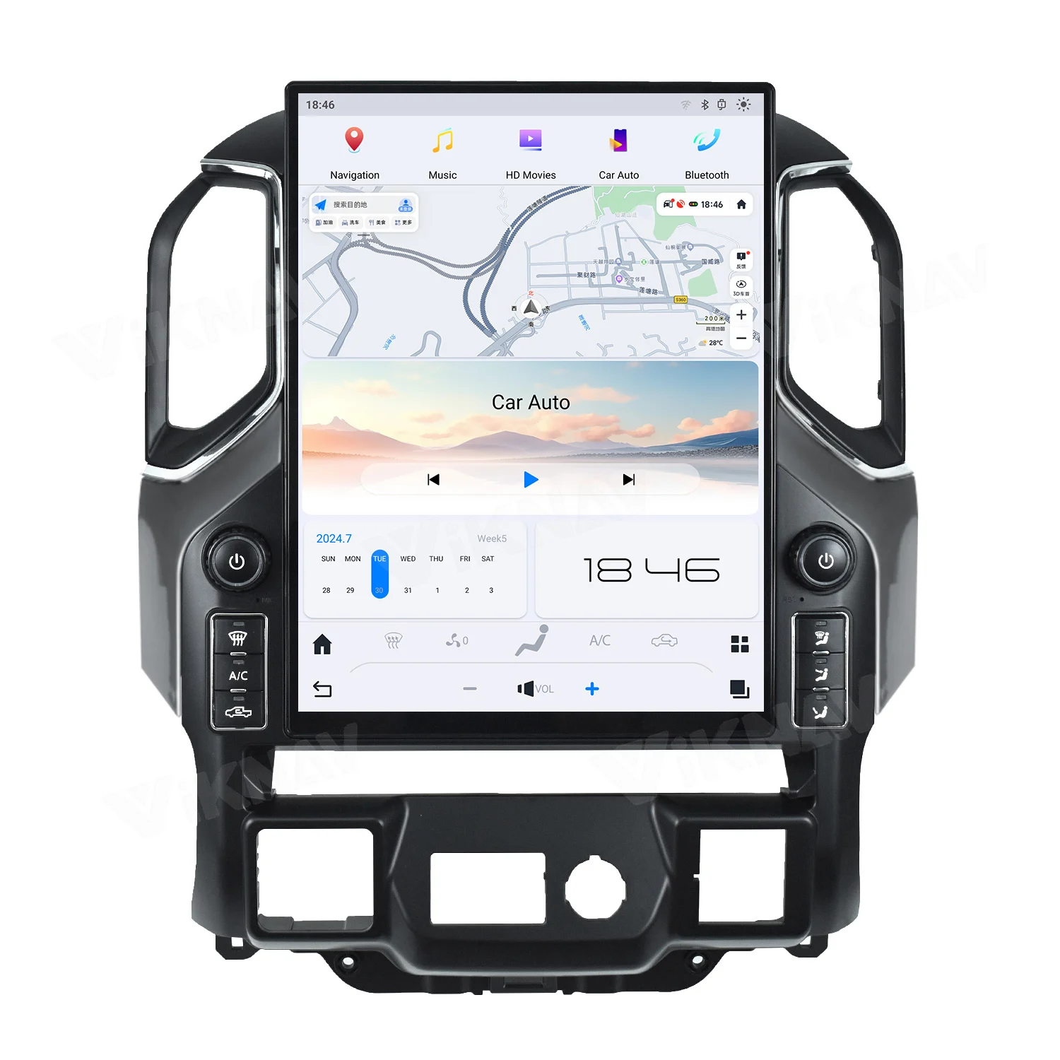 Viknav 15 6 дюймов Автомобильный Радио плеер для Chevrolet Silverado GMC Sierra 2019-2023 новейший Android 13 Автоматическая Проводная GPS Навигация стерео