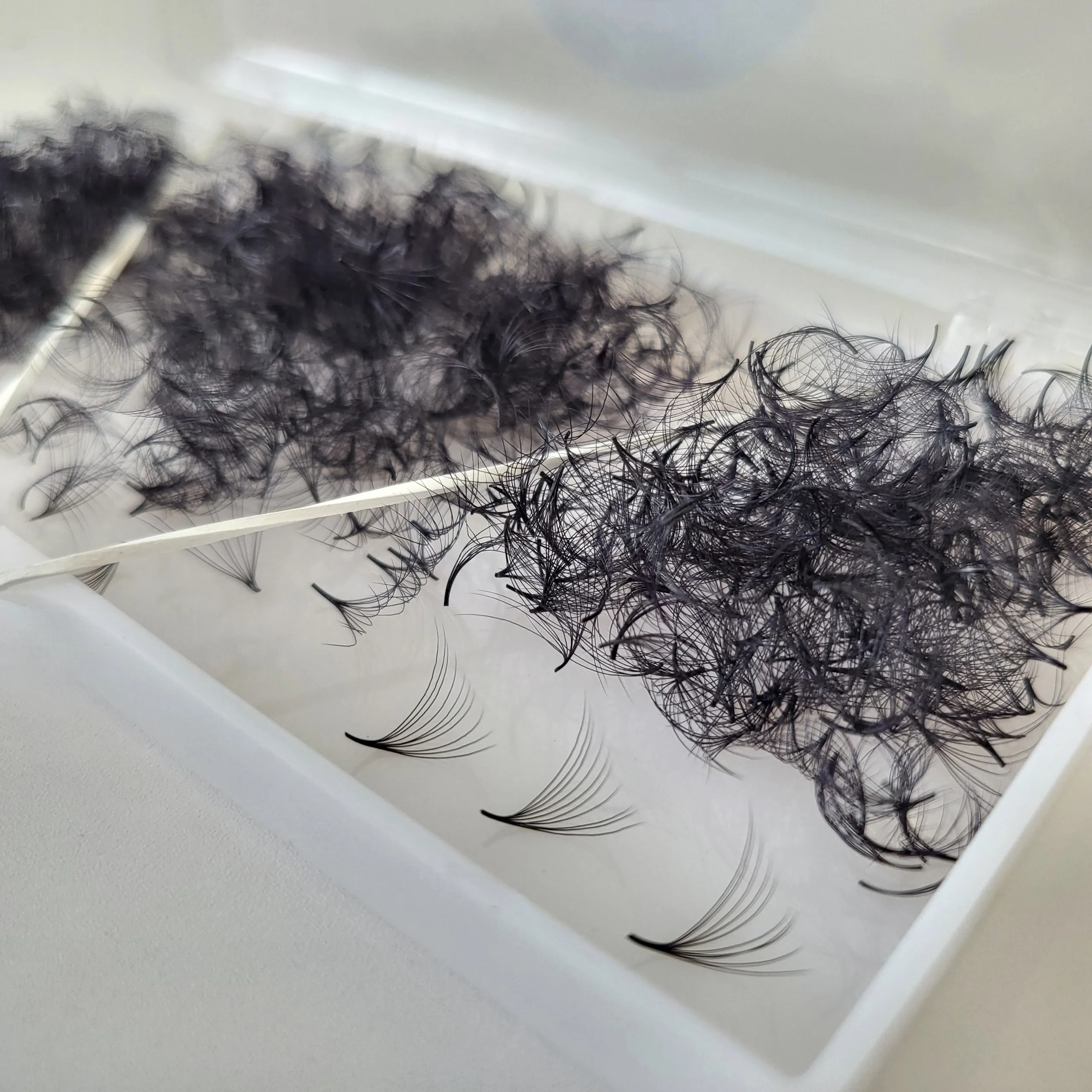 1000 ресницы ручной работы 10D 9 мм Премиум готовые Ресницы C/CC/D 8-15 объемные свободные