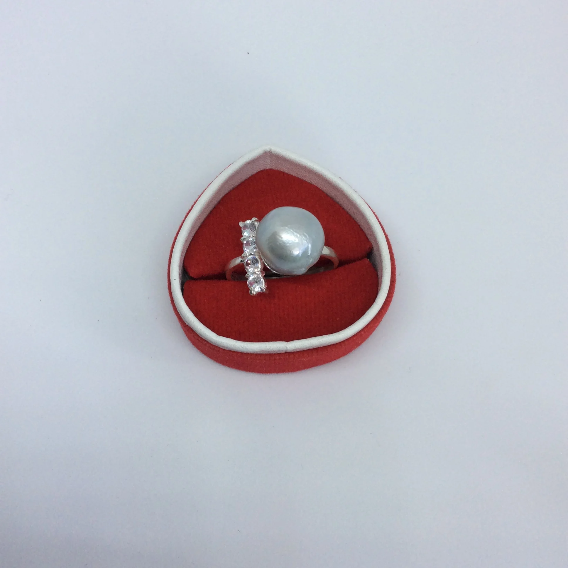 Fashion Jewelry Charms High Quality Jewelry Gold Vermeil Silver Women Fashion Bridal Silver Ring With Pearl From Indonesia